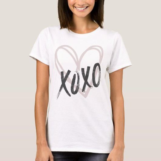 T-shirt Coeur X et O'x XOXO (Devant)