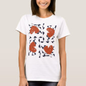 T-shirt Coeurs Abstraits (Devant)