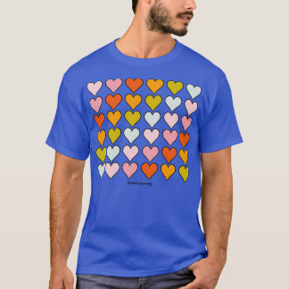 T-shirt Coeurs arc-en-ciel