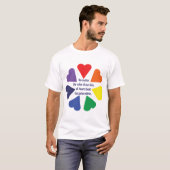 T-shirt Coeurs arc-en-ciel (Devant entier)