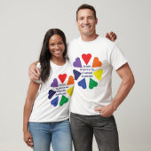T-shirt Coeurs arc-en-ciel (Unisexe)
