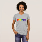 T-shirt Coeurs arc-en-ciel (Devant entier)