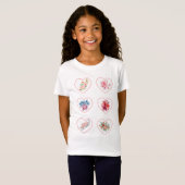 T-Shirt Coeurs avec fleurs (Devant entier)