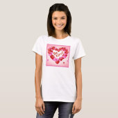 T-shirt Coeurs "Be Kind" et plus de Coeurs (Devant entier)