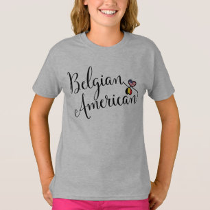 T-shirt Coeurs belges-américains
