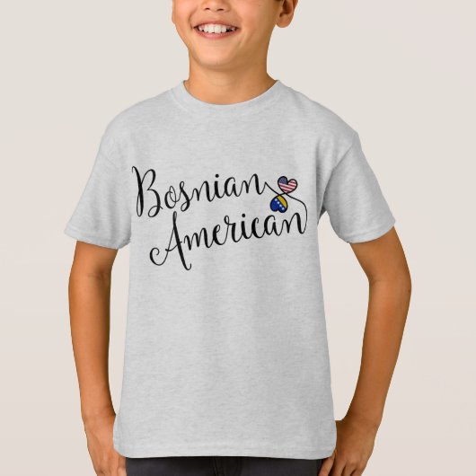 T-shirt Coeurs bosniaques et américains (Devant)