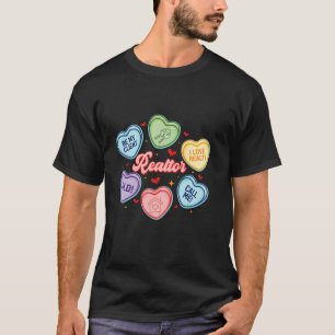 T-shirt Coeurs Candy Valentines Jour Funny Immobilier Be M