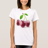 T-shirt Coeurs cerise (Devant)