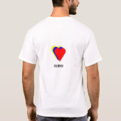 T-shirt coeurs colombiens (Dos)