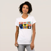 T-shirt Coeurs colorés (Devant entier)