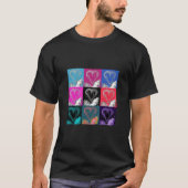 T-shirt Cœurs Colorés (Devant)