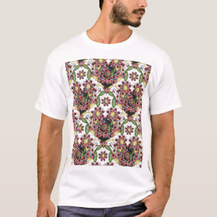 T-shirt Coeurs colorés, Motif romantique sans couture.