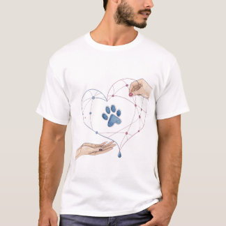 T-shirt Coeurs connectés : un lien invisible