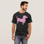 T-shirt Coeurs Dachshund (Devant entier)
