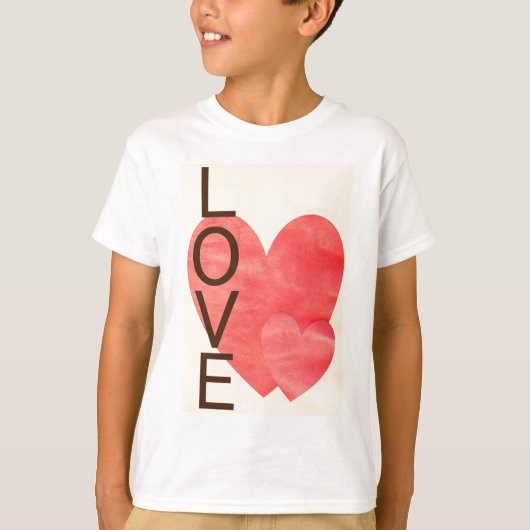 T-shirt Coeurs d'amour (Devant)