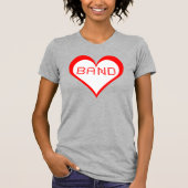 T-shirt Coeurs de bande (Devant)