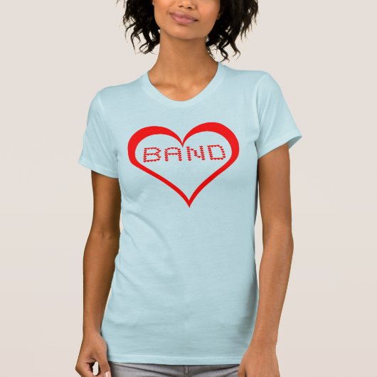 T-shirt Coeurs de bande (Devant)