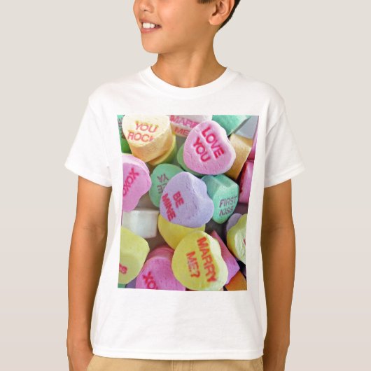 T-shirt Coeurs de bonbons (Devant)