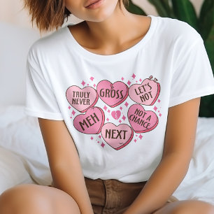 T-shirt Coeurs de bonbons anti-Valentine