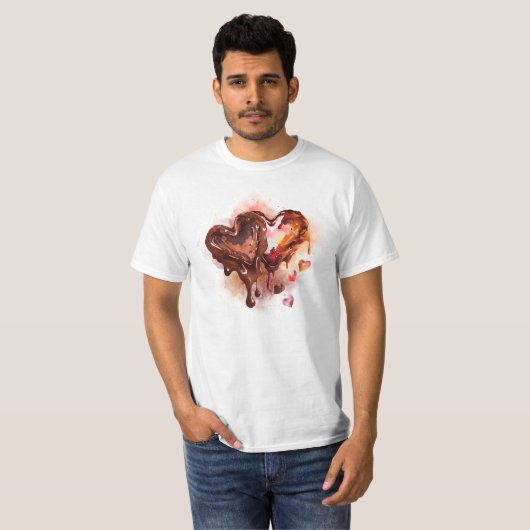 T-shirt Coeurs de chocolat (Devant entier)