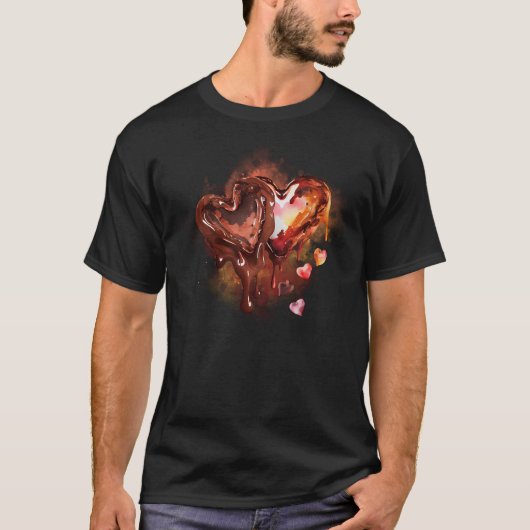 T-shirt Coeurs de chocolat (Devant)