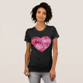 T-shirt Cœurs de confettis roses (Devant entier)