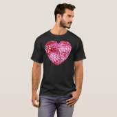 T-shirt Cœurs de confettis roses (Devant entier)