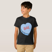 T-shirt Cœurs de conversation de la Saint-Valentin «bae» (Devant entier)