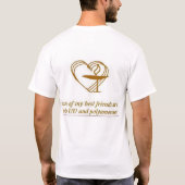 T-shirt Coeurs de diversité et de calice d'UU (Dos)