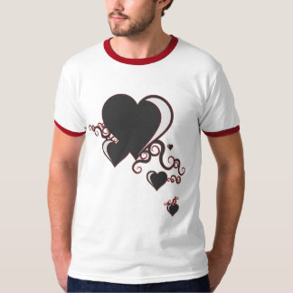 T-shirt coeurs de gribouillis