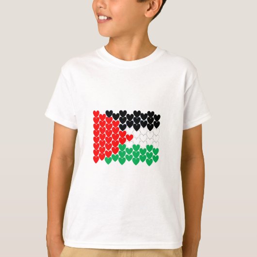 T-shirt Coeurs de la Palestine (Devant)