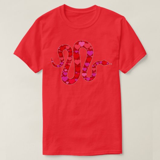 T-shirt Coeurs de l'amant serpent (Design devant)