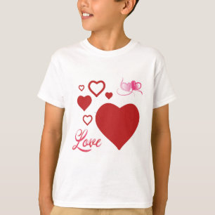 T-shirt "Cœurs de l'amour" ou "Cœurs de la Saint-Valentin"