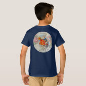 T-shirt Cœurs de Lapin Blanc Alice Classique (Dos entier)