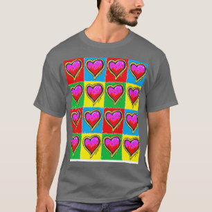 T-shirt Coeurs de métro par LowEndGraphics