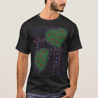 T-shirt cœurs de noël