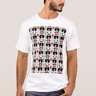 T-shirt Coeurs de pandas mignons : Motif pour enfants