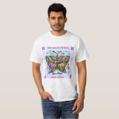 T-shirt Cœurs de papillon (Devant entier)