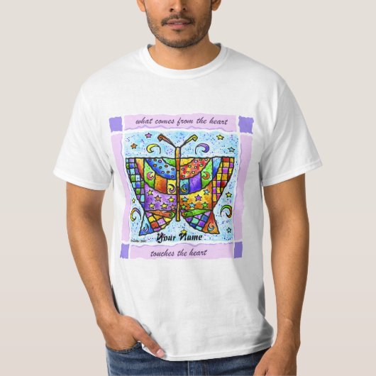 T-shirt Cœurs de papillon (Devant)