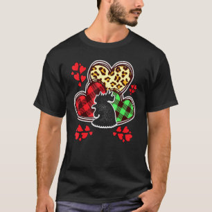 T-shirt Coeurs de poulets Hen Rooster Happy Valentine Love