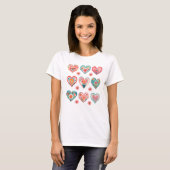 T-shirt Coeurs de Saint-Valentin (Devant entier)