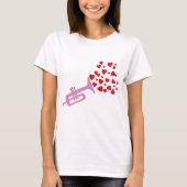 T-shirt Coeurs de trompette (Devant)