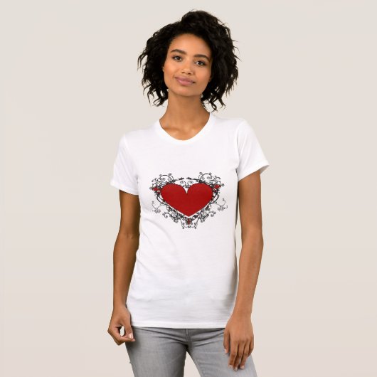 T-shirt Cœurs de vigne (Devant entier)
