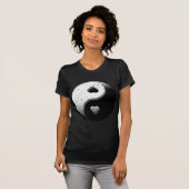 T-shirt Coeurs de Yin Yang (Devant entier)