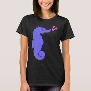 T-shirt Cœurs d'hippocampe animal marin aquatique hippocam
