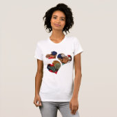 T-shirt Coeurs d'hommes de Gingergread (Devant entier)