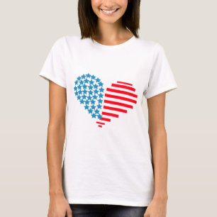 T-shirt cœurs du 4 juillet