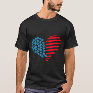 T-shirt cœurs du 4 juillet