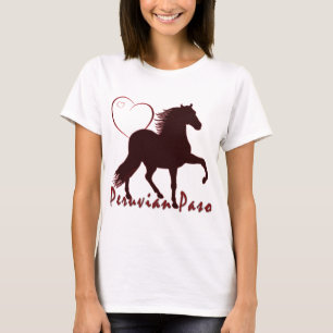 T-shirt Coeurs du cheval Paso péruvien