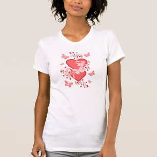 T-shirt Coeurs et papillons